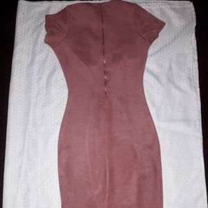 Pink Suede Like Cocktail dress